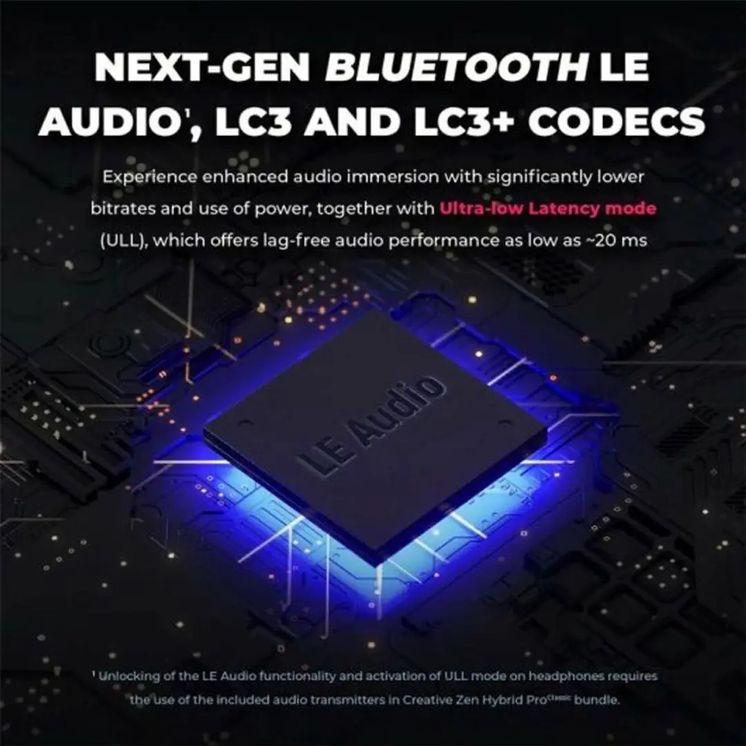 Creative Labs Headset 51EF1040AA001 - Hybrid ANC - Bluetooth 5.3 - Zwart