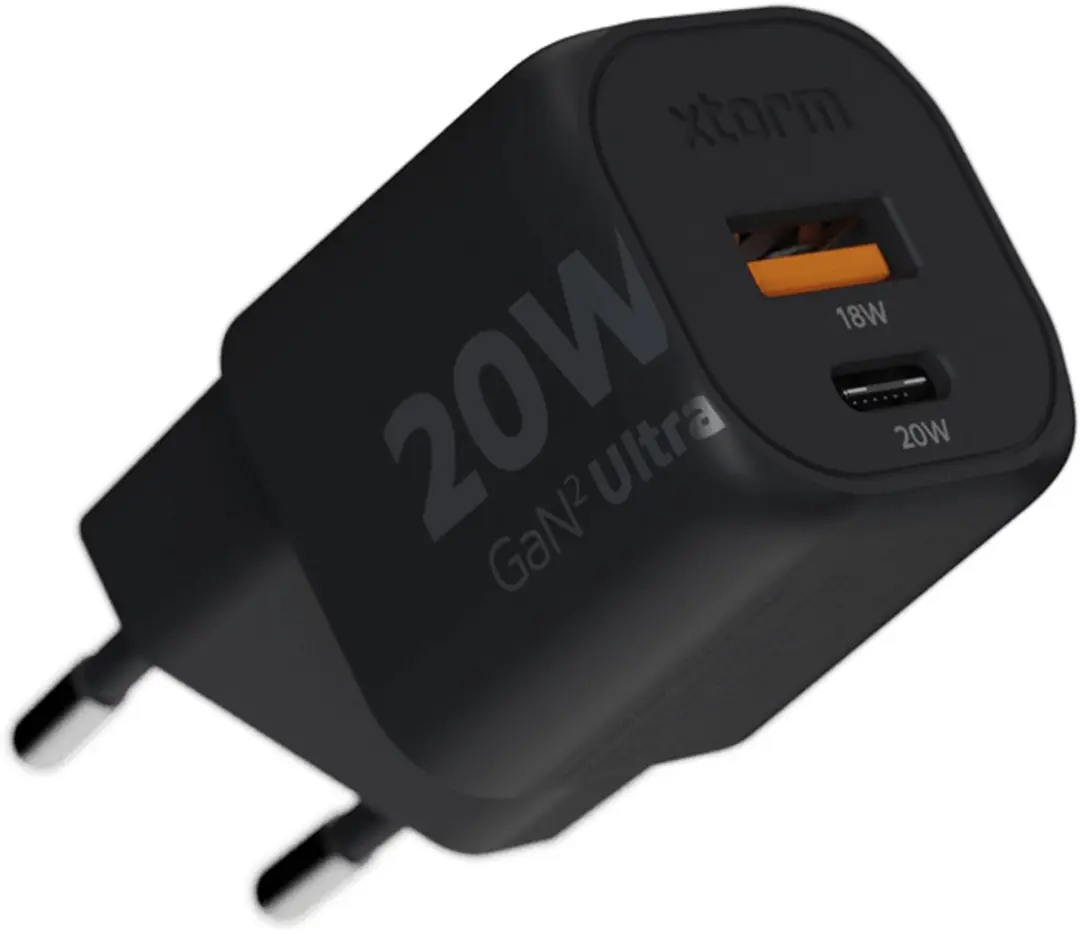Xtorm XEC0201 AC Sneloplader 20W - Zwart