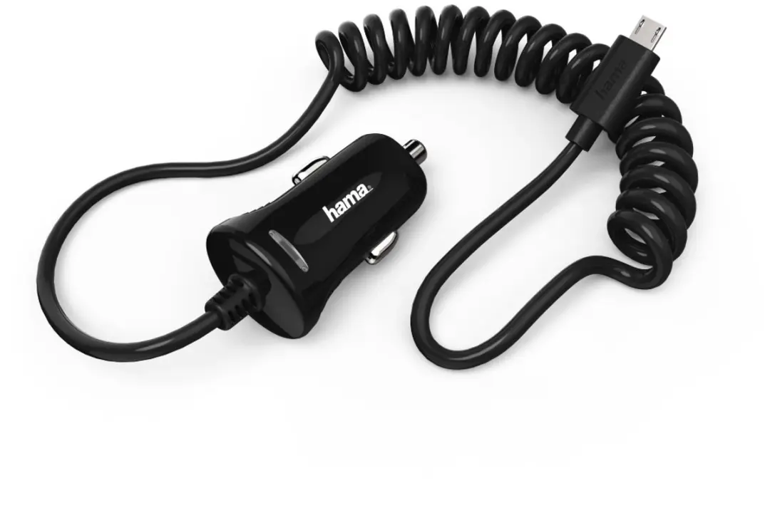 Hama Auto-oplader Micro-USB 2.4A - 12W - Zwart - afbeelding 4 van 4