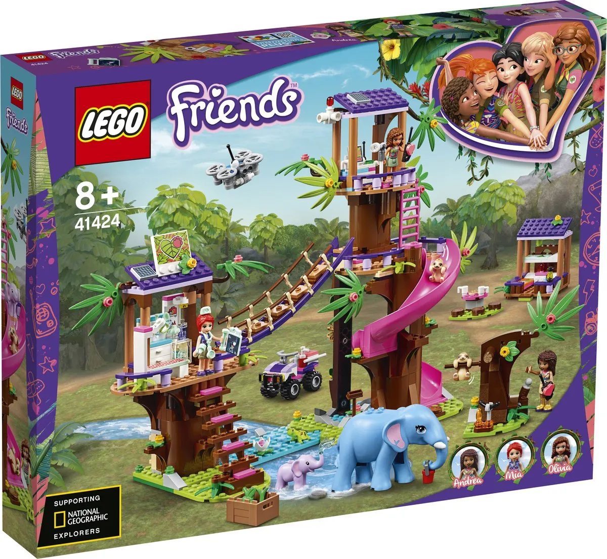 LEGO Friends Jungle Reddingsbasis 41424