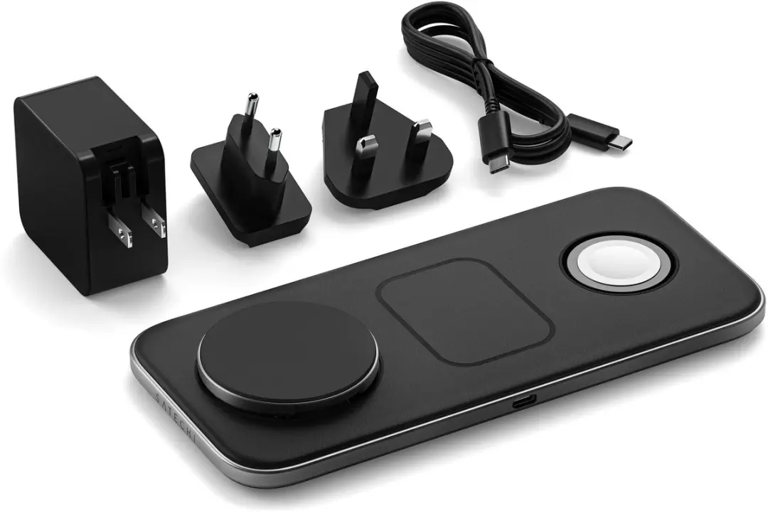 Satechi Qi2 Trio ST-QTPM-EA Draadloze Lader - 15W - Grijs