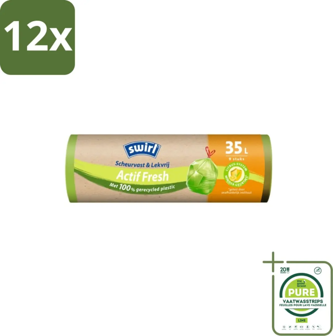 Swirl Actif Fresh Vuilniszakken 35L
