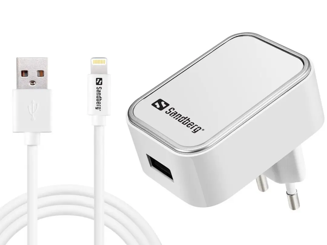 Sandberg 441-03 AC Charger EU - 2x Lightning 2.4A - Wit