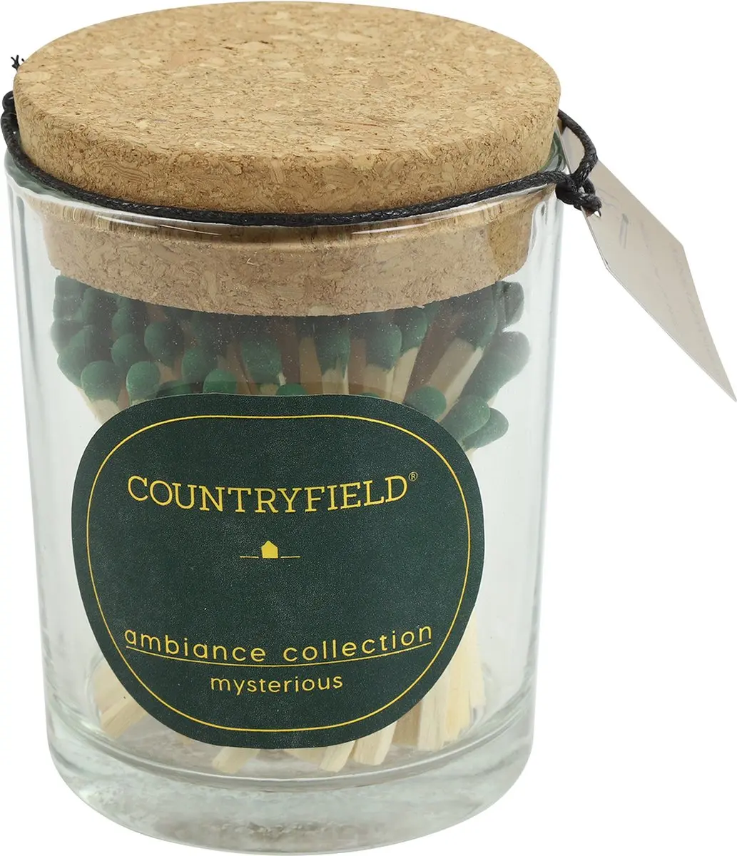 Countryfield Lucifers in Glas Mysterious - 100 Stuks