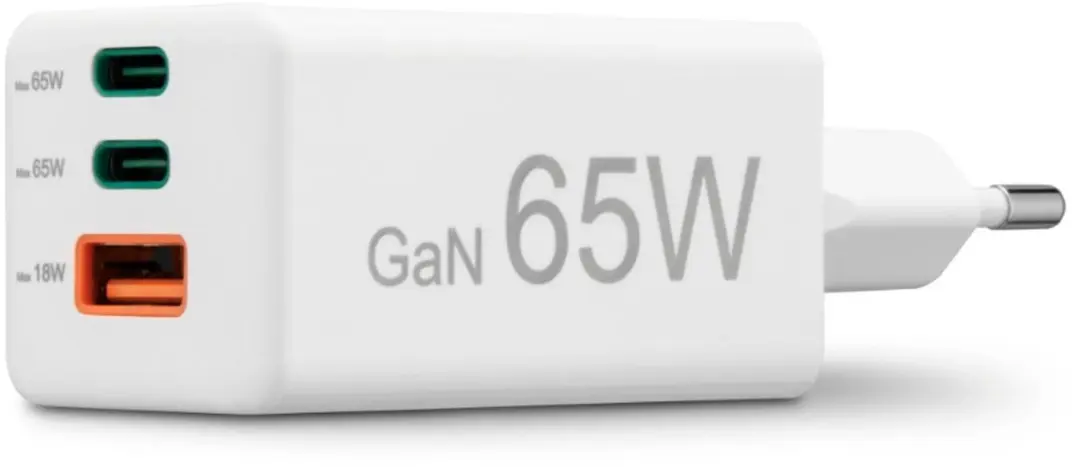 Hama 65W Snellader - 2x USB-C PD, 1x USB-A QC Wit