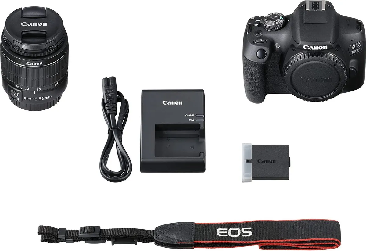 Canon EOS 2000D Spiegelreflexcamera 2728C002 - Zwart