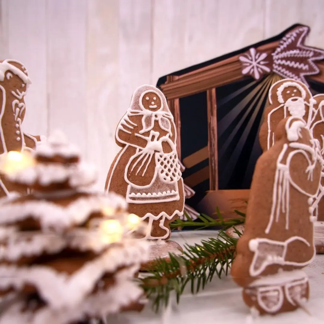 Orion Kerststal Koekjesvormpjes - 7-delig Roestvrij Staal
