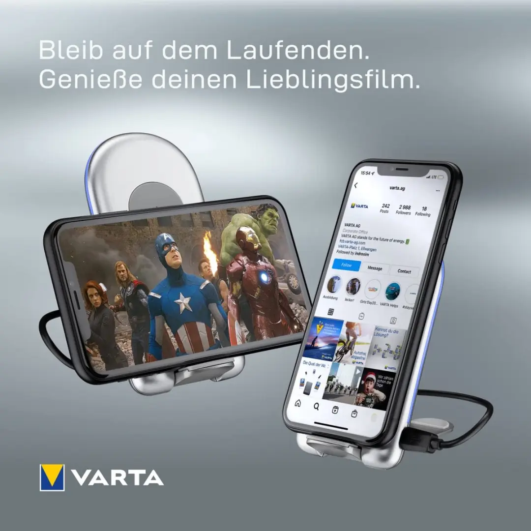 Varta 57914 101 111 Draadloze Oplader 15W - Zilver