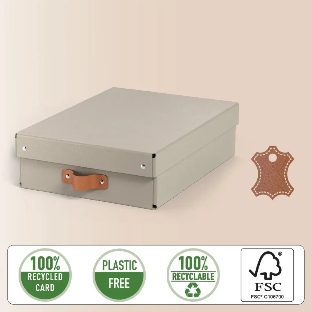 Leitz Puro Opbergdoos 8L - Set van 2 - Beige - afbeelding 6 van 6