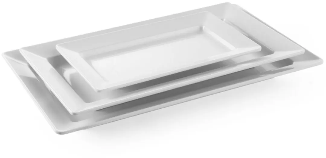 HENDI Plateau Rechthoekig Melamine 360x205x38mm - Wit