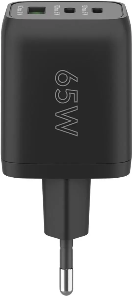Goobay 64753 Oplader 65W - 3x USB - Zwart