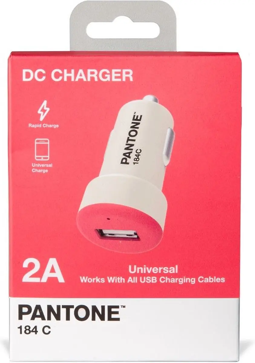 Celly Autolader USB 1 Poort - Roze