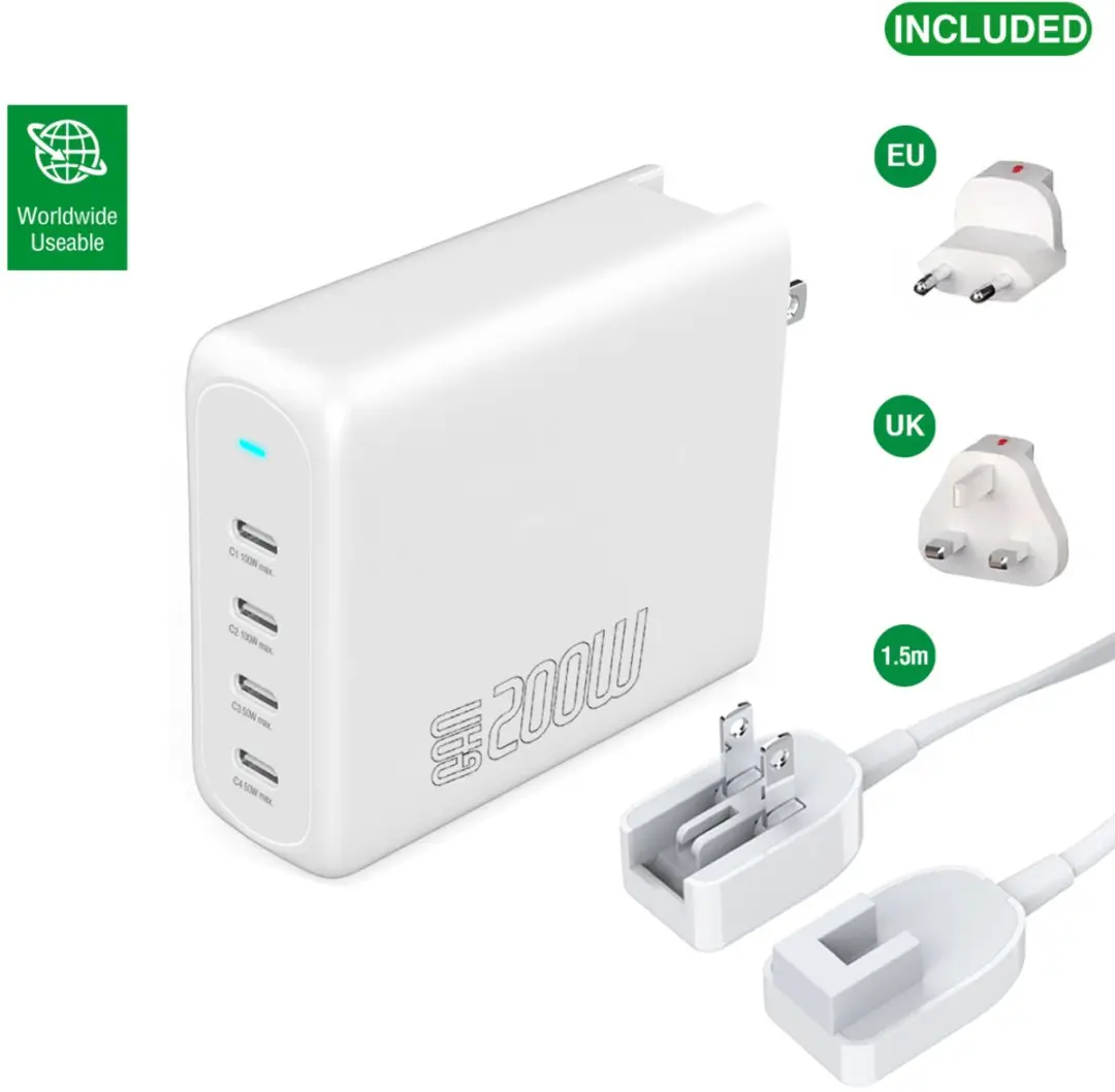 4Smarts GaN Flex Pro 200W 544200 USB-C Lader