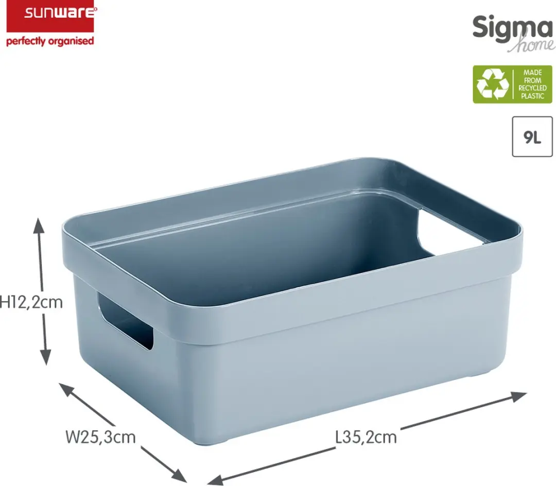 Sunware Sigma Home Opbergbox 9L - Blauw