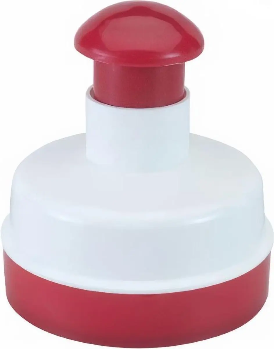 Metaltex Kitchen Helpers Hamburgerpers 11cm - Rood/Wit
