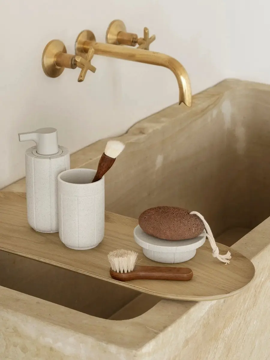 Baki Tray Oak Large | Bruin | Staal