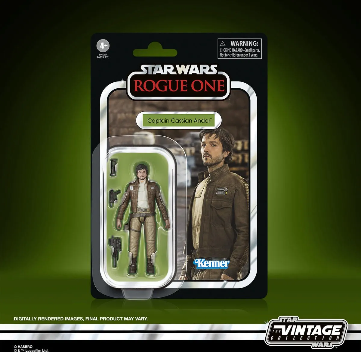Hasbro Star Wars Rogue One Vintage Collection Captain Cassian Andor Action Figuur - 10cm - Multicolor