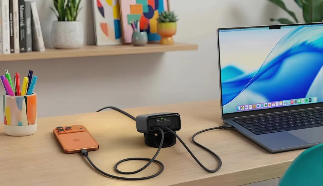 Satechi ChargeView ST-C4CV140C-EU Desktop Oplader 140W - 4x USB-C - Zwart - afbeelding 6 van 6