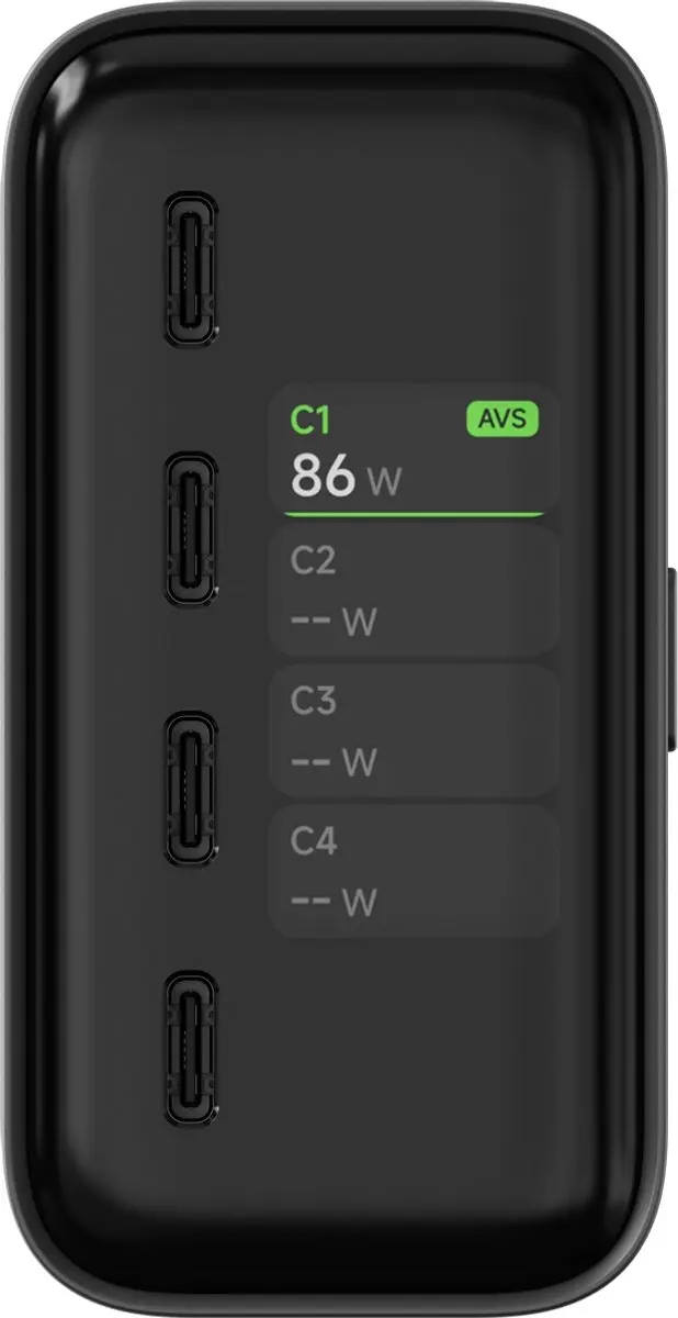 Satechi ChargeView ST-C4CV140C-EU Desktop Oplader 140W - 4x USB-C - Zwart