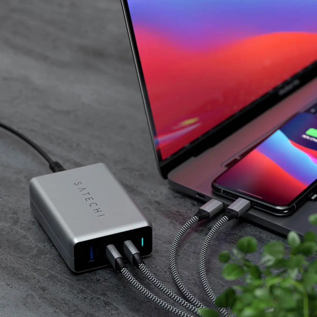 Satechi ST-TC100GM-EU USB-C Oplader 100W - Grijs