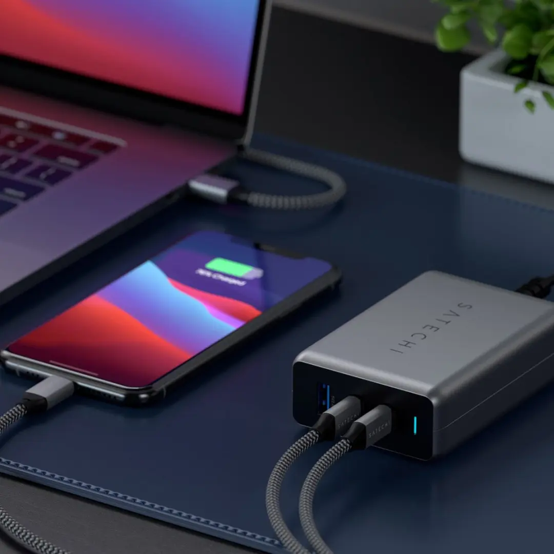 Satechi ST-TC100GM-EU USB-C Oplader 100W - Grijs - afbeelding 6 van 6