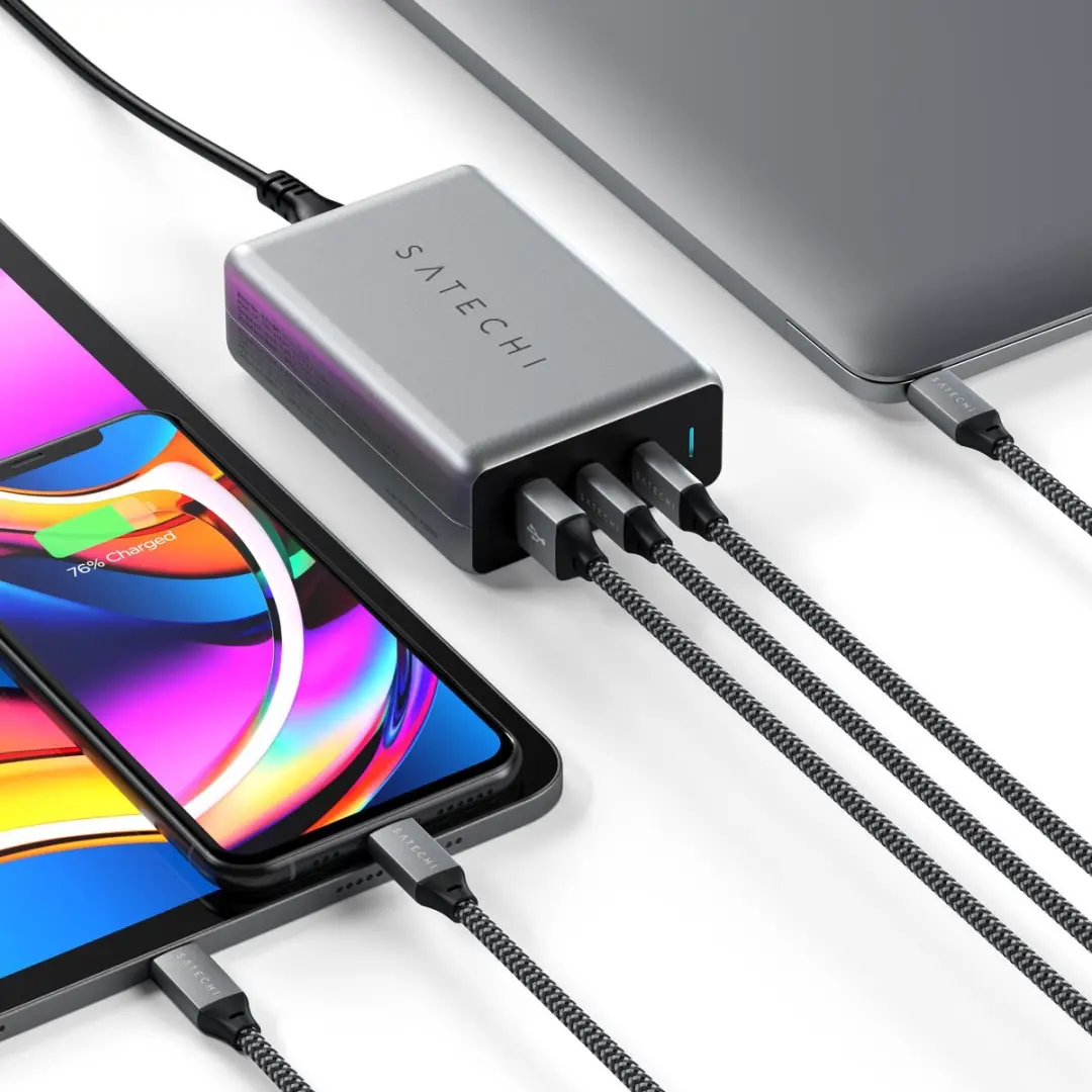Satechi ST-TC100GM-EU USB-C Oplader 100W - Grijs