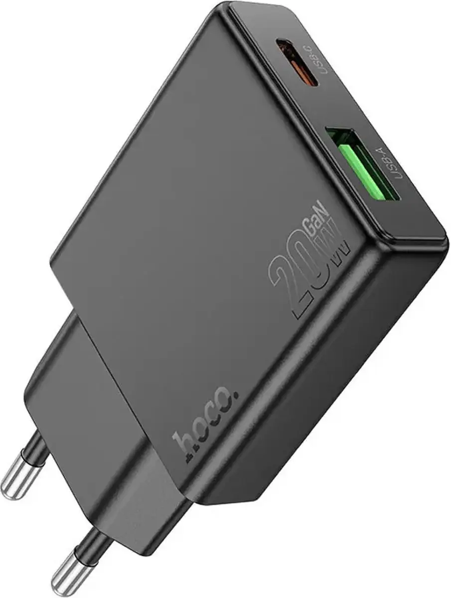 Hoco Dual Port PD20W+QC3.0 Oplader