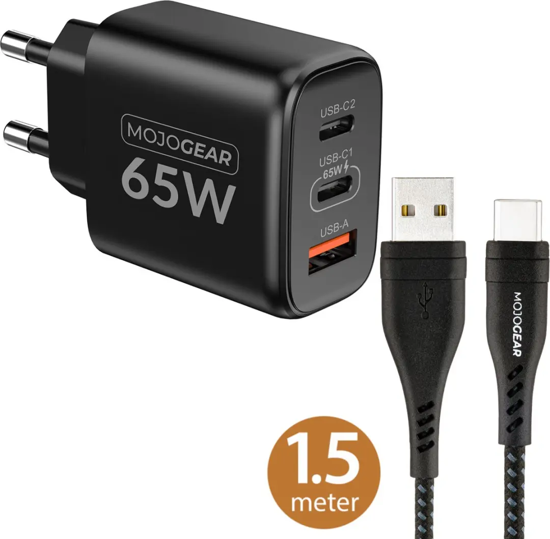 MOJOGEAR CHARGE+ MG-C01 Snellader 65W