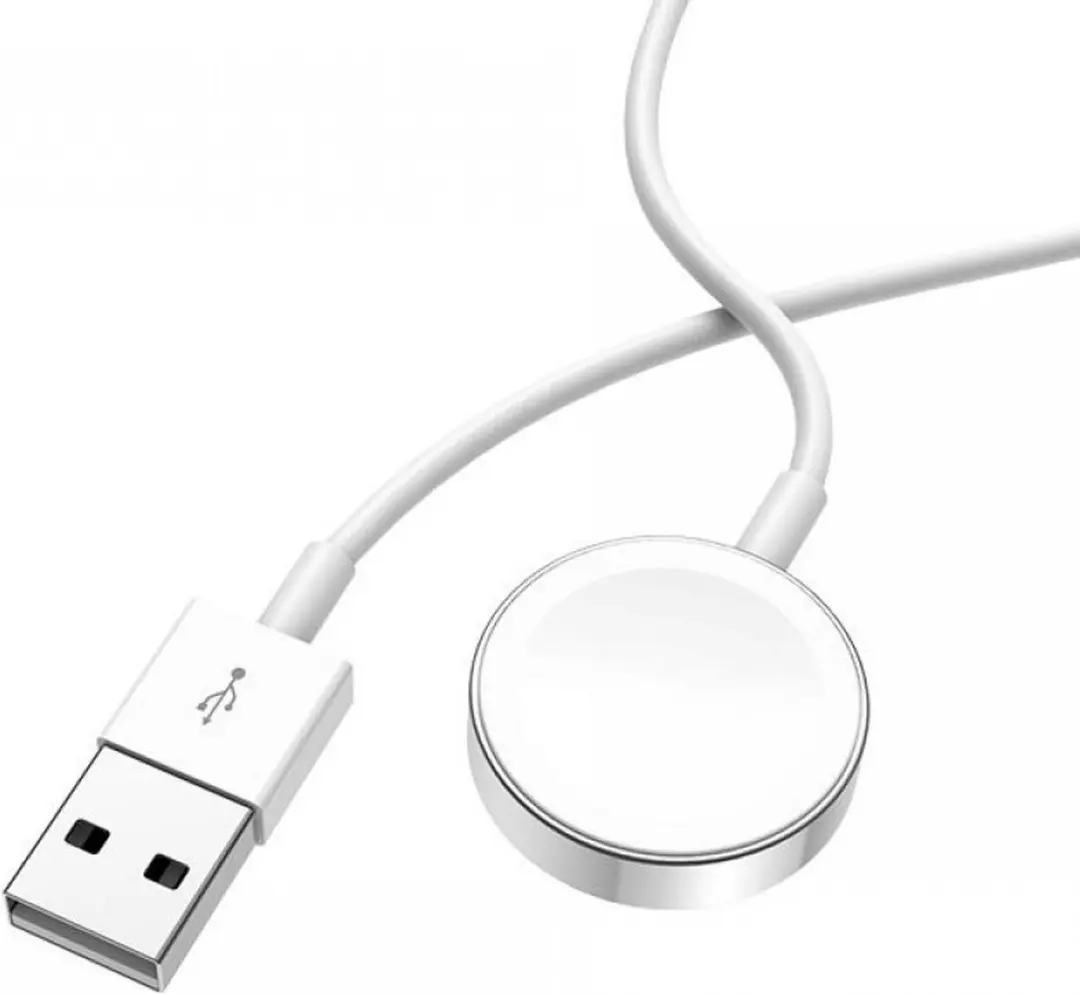 Hoco Apple Watch Oplader Serie 1/2/3 Magnetische Kabel 1M - Wit