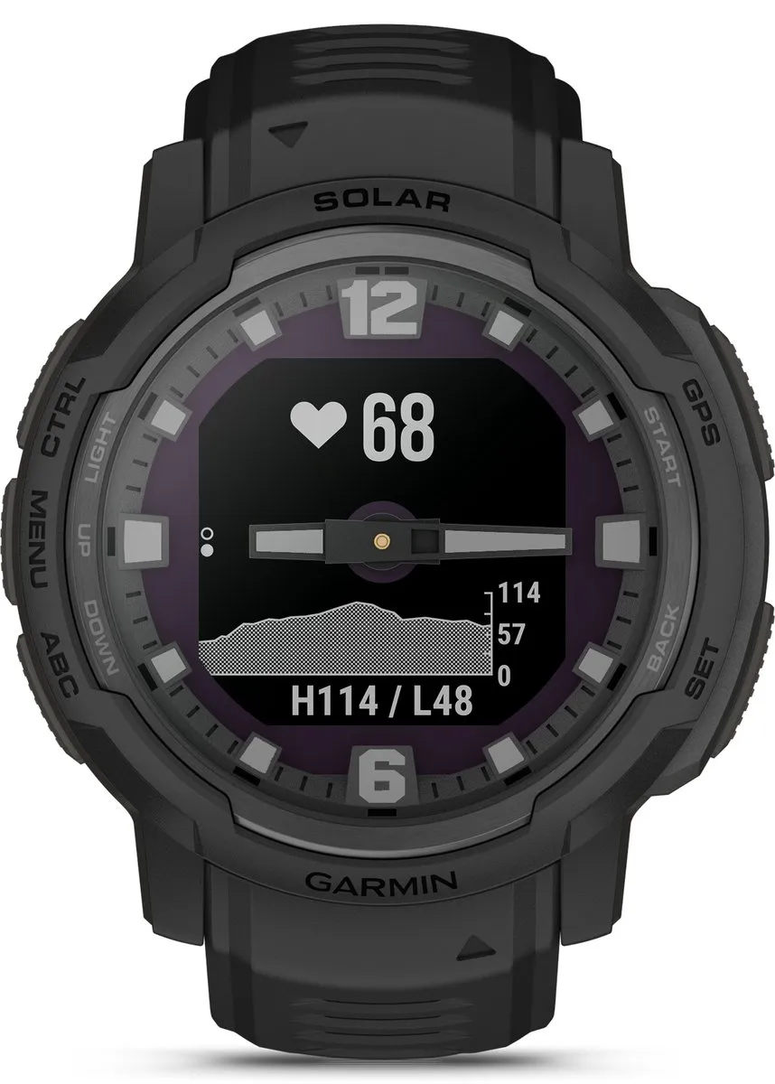 Garmin Instinct Crossover Solar Tactical - 45mm - Zwart - afbeelding 3 van 6