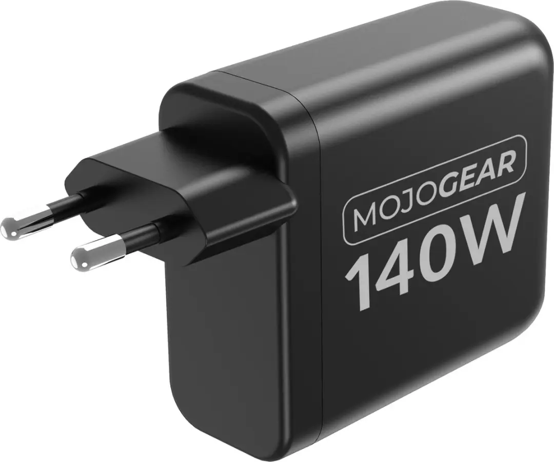 MOJOGEAR CHARGE+ 140W Oplader - 4x USB - Zwart