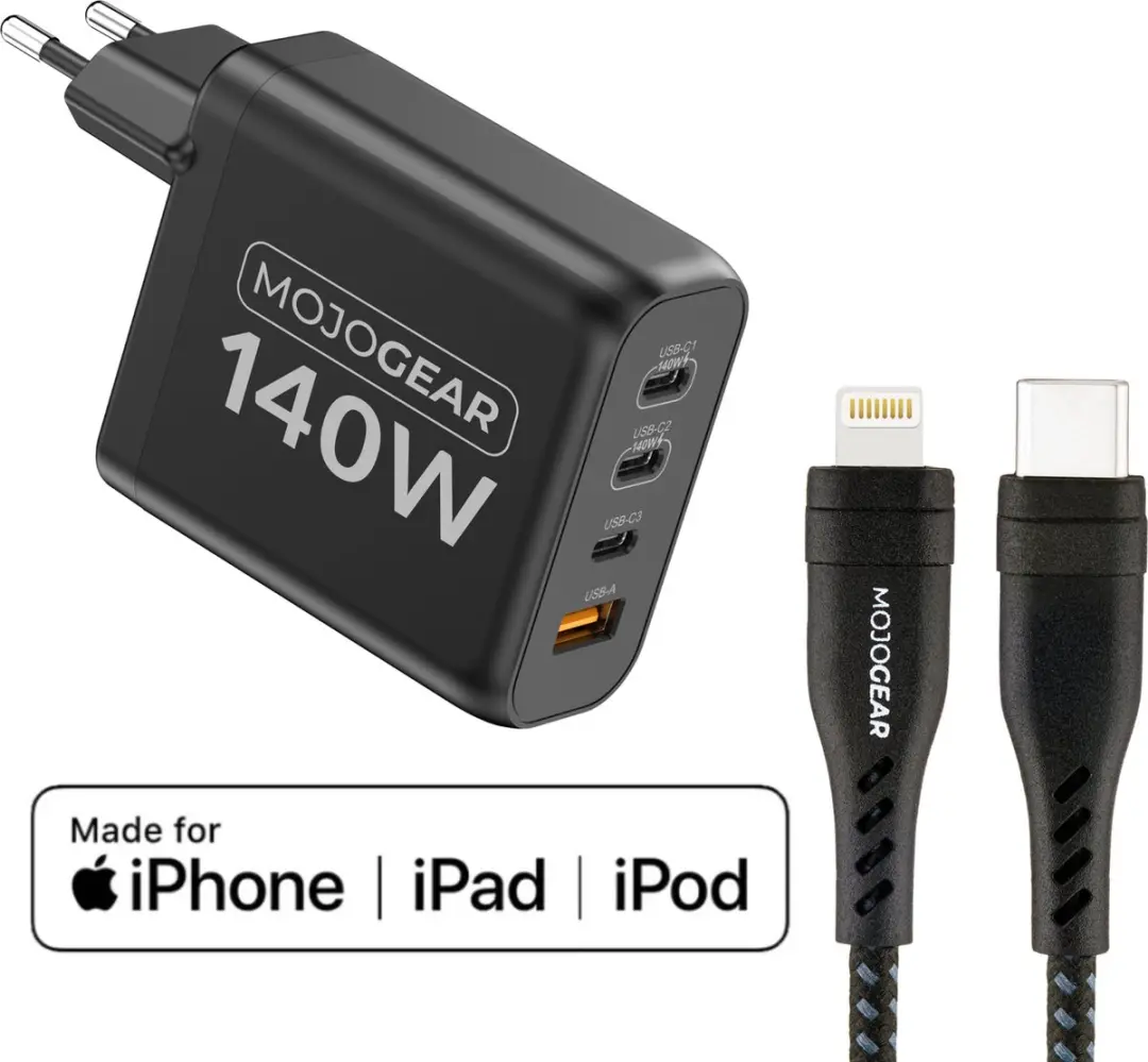 MOJOGEAR CHARGE+ 140W Oplader