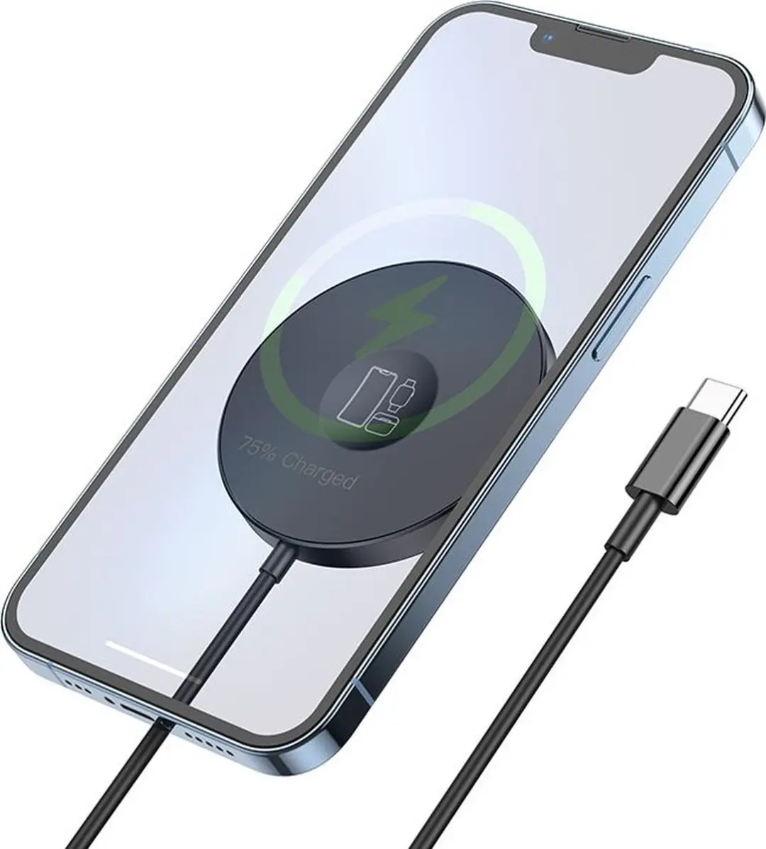 Hoco Magnetische Lader 15W - MagSafe - Zwart