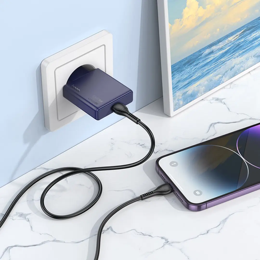 Hoco USB-C Snellader 30W Power Delivery - Wit - afbeelding 6 van 6