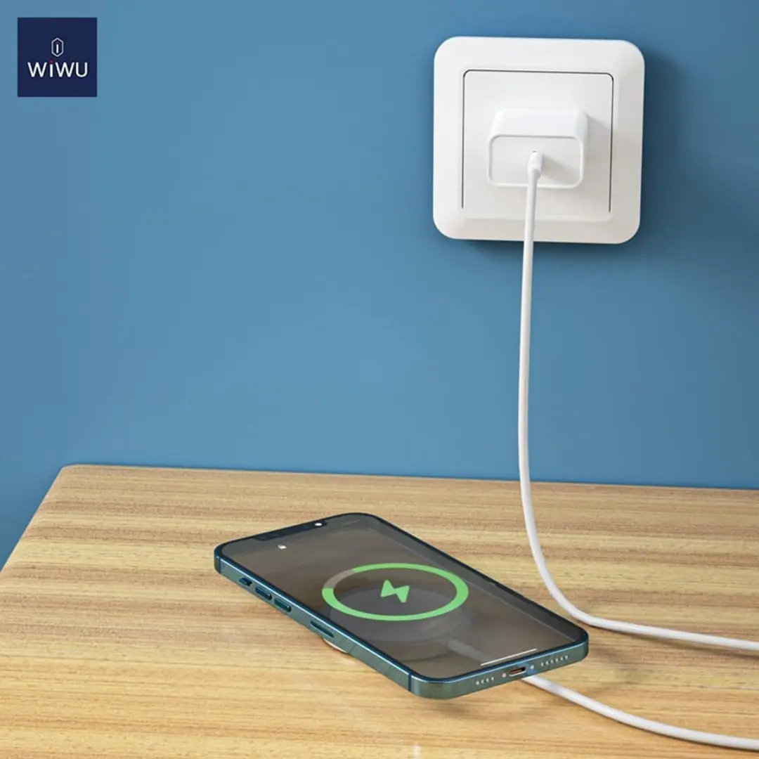 WiWu Magsafe Oplader 15W Type C - Wit