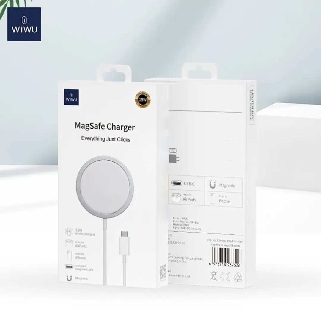 WiWu Magsafe Oplader 15W Type C - Wit - afbeelding 6 van 6