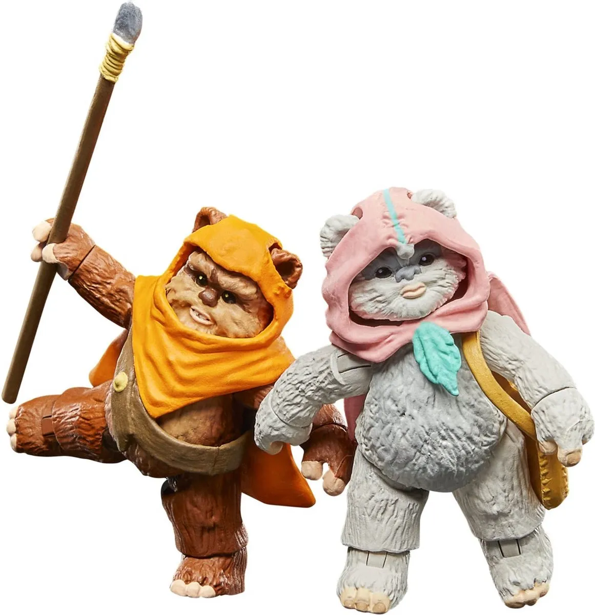 Hasbro Star Wars Ewoks Wicket & Warrick Figuur - 9cm - Multi - afbeelding 6 van 6