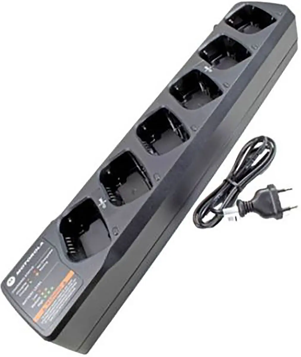 Motorola PMLN6385A 6-voudige Multi Lader - Zwart