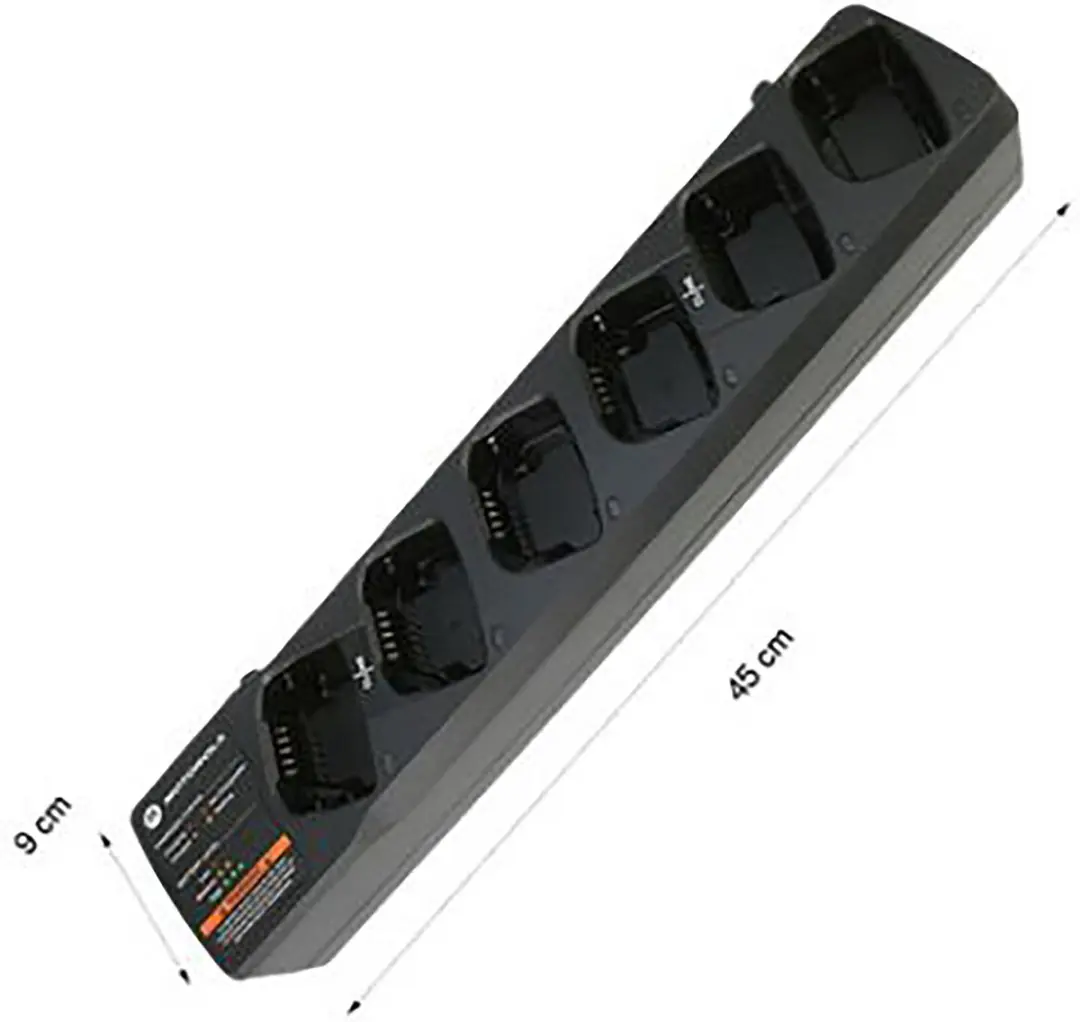 Motorola PMLN6385A 6-voudige Multi Lader - Zwart