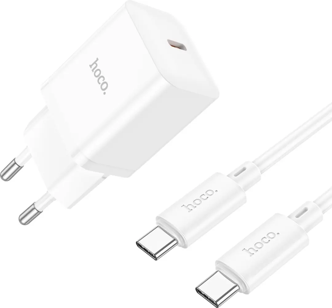 Hoco N27 20W Snellader - Wit - 2m Type-C kabel