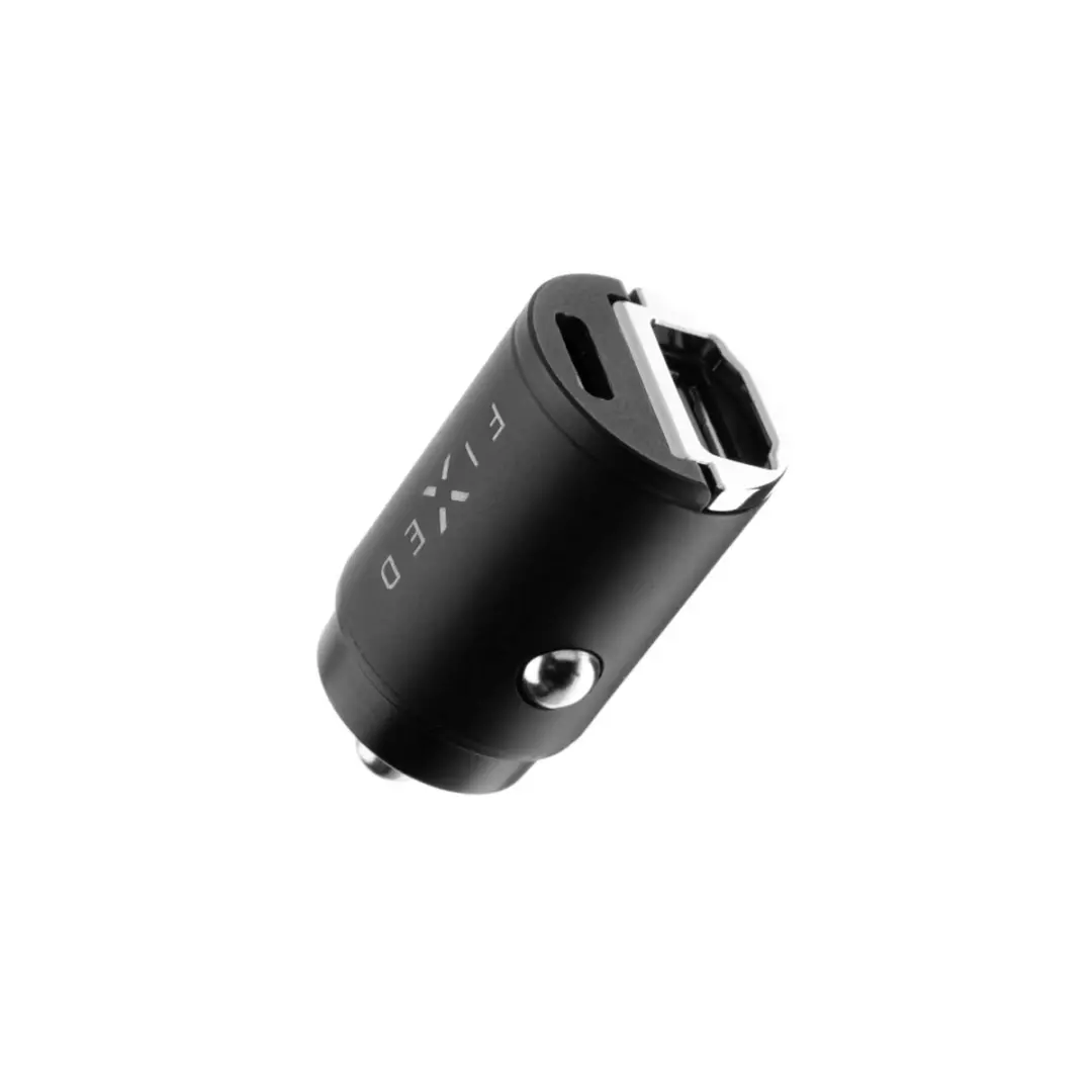 Fixed FIXCC30M-CU-BK Autolader 30W USB-C & USB-A - Zwart
