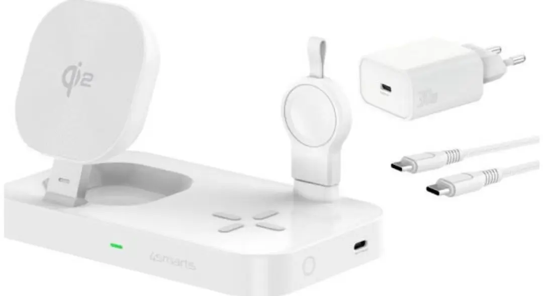 4Smarts Trident Qi2 3-in-1 Draadloos Oplader 25W