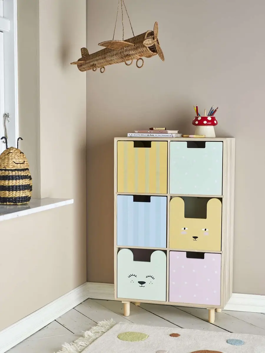 Bloomingville Dressoir Calle Kast - 124L - 6 Lades - Print - afbeelding 6 van 6
