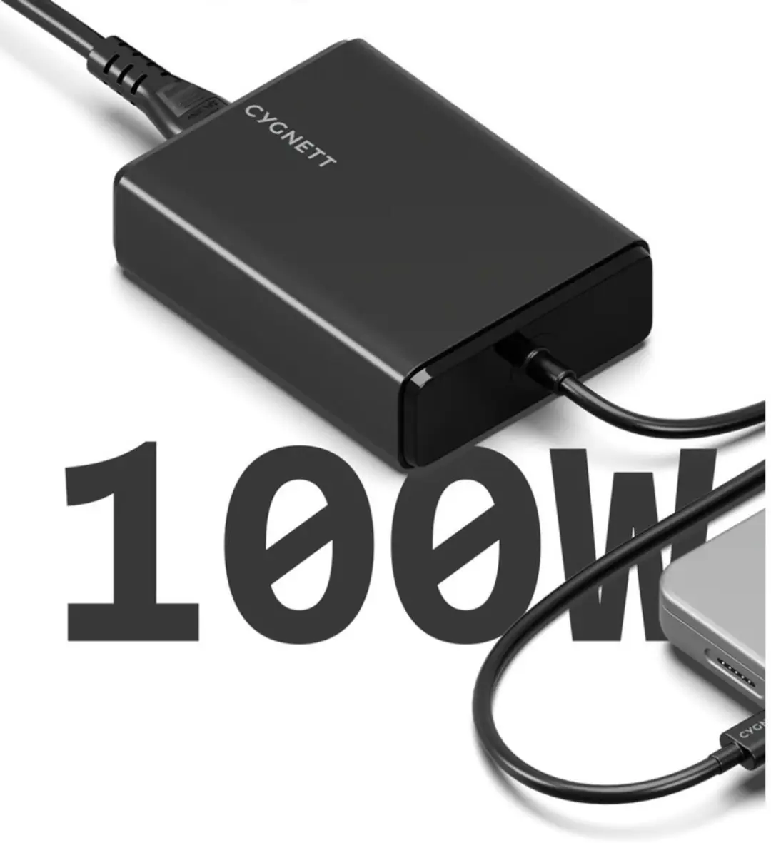 Cygnett PowerMaxx 100W GaN USB-C Lader - Zwart - afbeelding 6 van 6