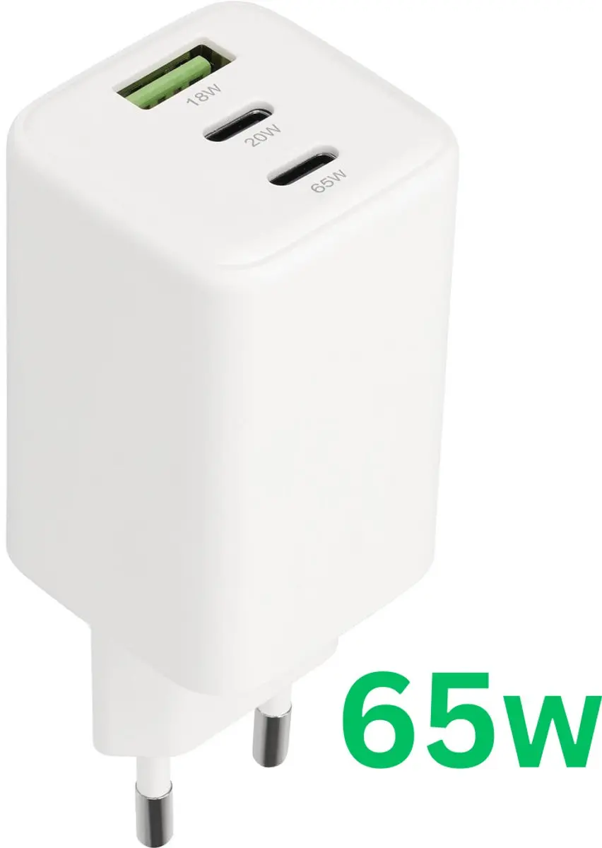 Mobiparts MP-128488 Universele GaN Snellader 65W