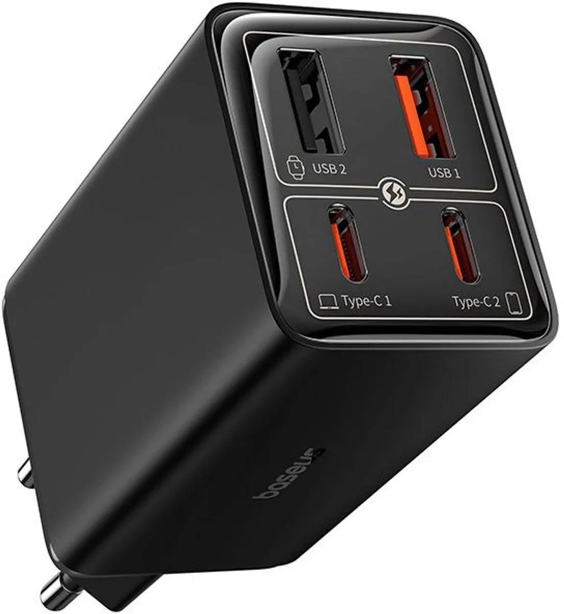 Baseus GaN6 65W USB-C Snellader + 100W Kabel 1m