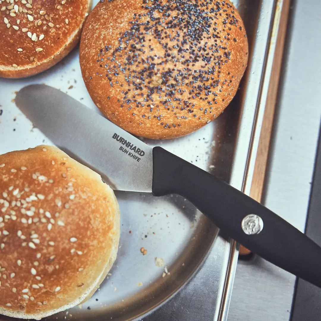 Burnhard Burger-set 7-delig - Zwart/Zilver/Hout
