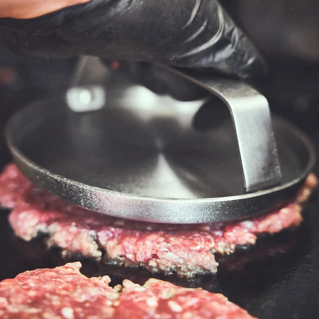 Burnhard Burger-set 7-delig - Zwart/Zilver/Hout