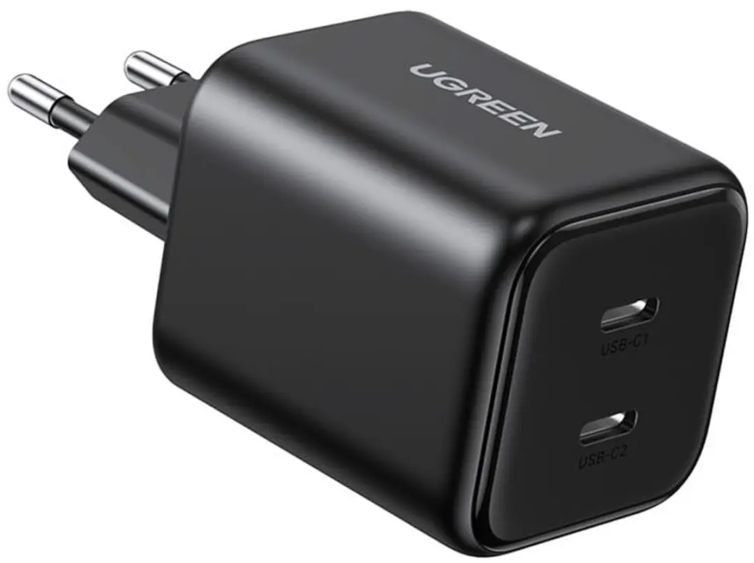 Ugreen 65154 GaN USB-C Oplader 45W - 2 Poorten Zwart