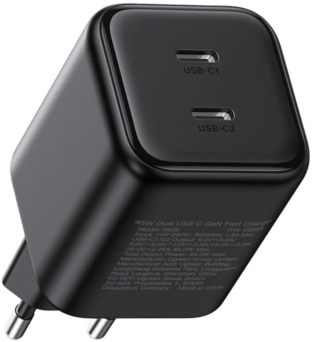 Ugreen 65154 GaN USB-C Oplader 45W